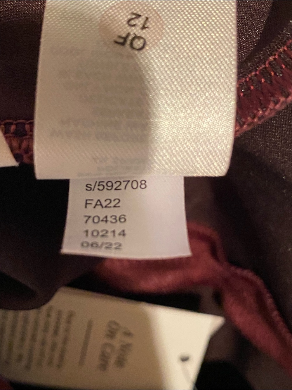 Ann Taylor Faux-Suede Leggings, wine/burgundy, size XS, NWT - Picture 7 of 9